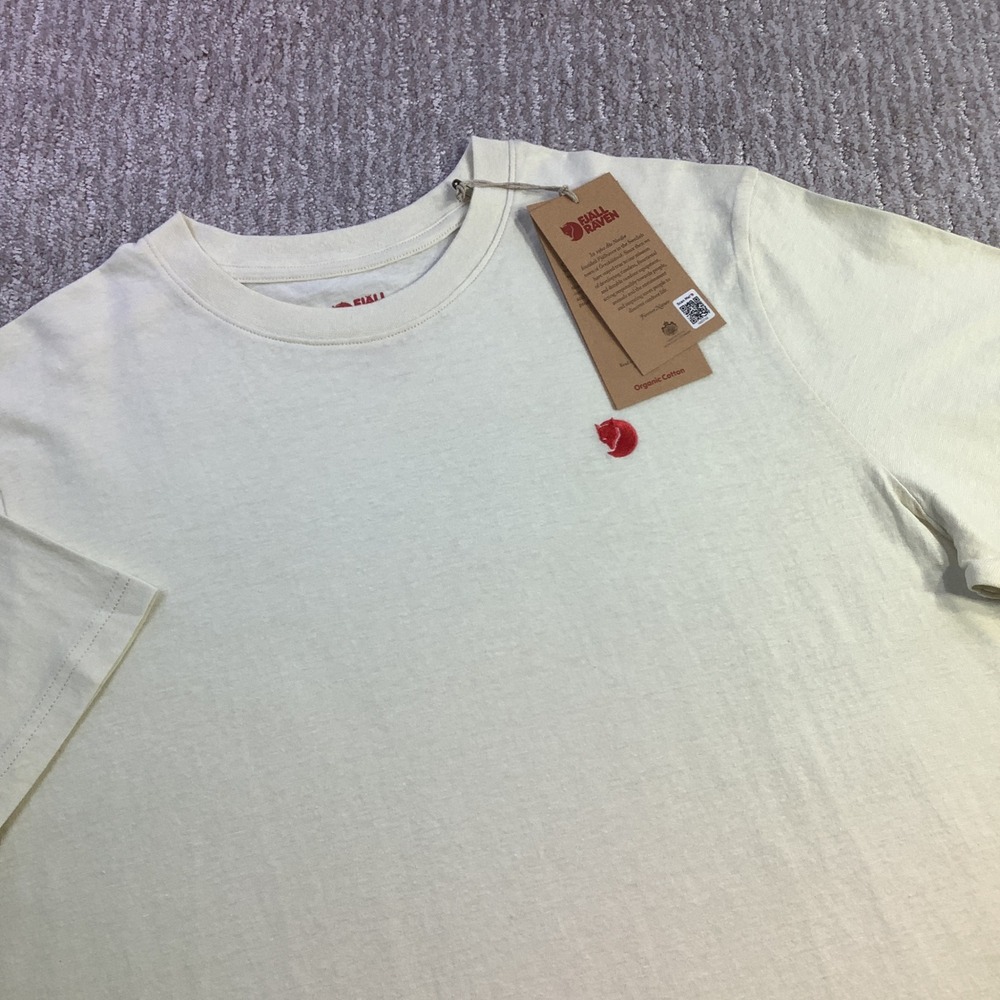 Fjallraven Womens Hemp Blend T-shirt Chalk White Organic Cotton Size‎ XL NWT